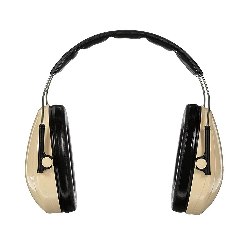 3M Peltor H6AV Optime 95 Over the Head Noise Reduction Earmuff, Hearing Protection, Ear Protectors, NRR 21dB, Ideal for Machine Shops and Power Tools, Beige