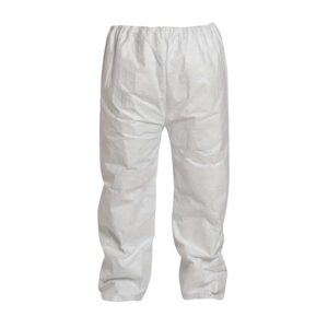 DuPont Tyvek 400 Disposable Protective Pant with Elastic Waist, White, X-Large, 50-Pack