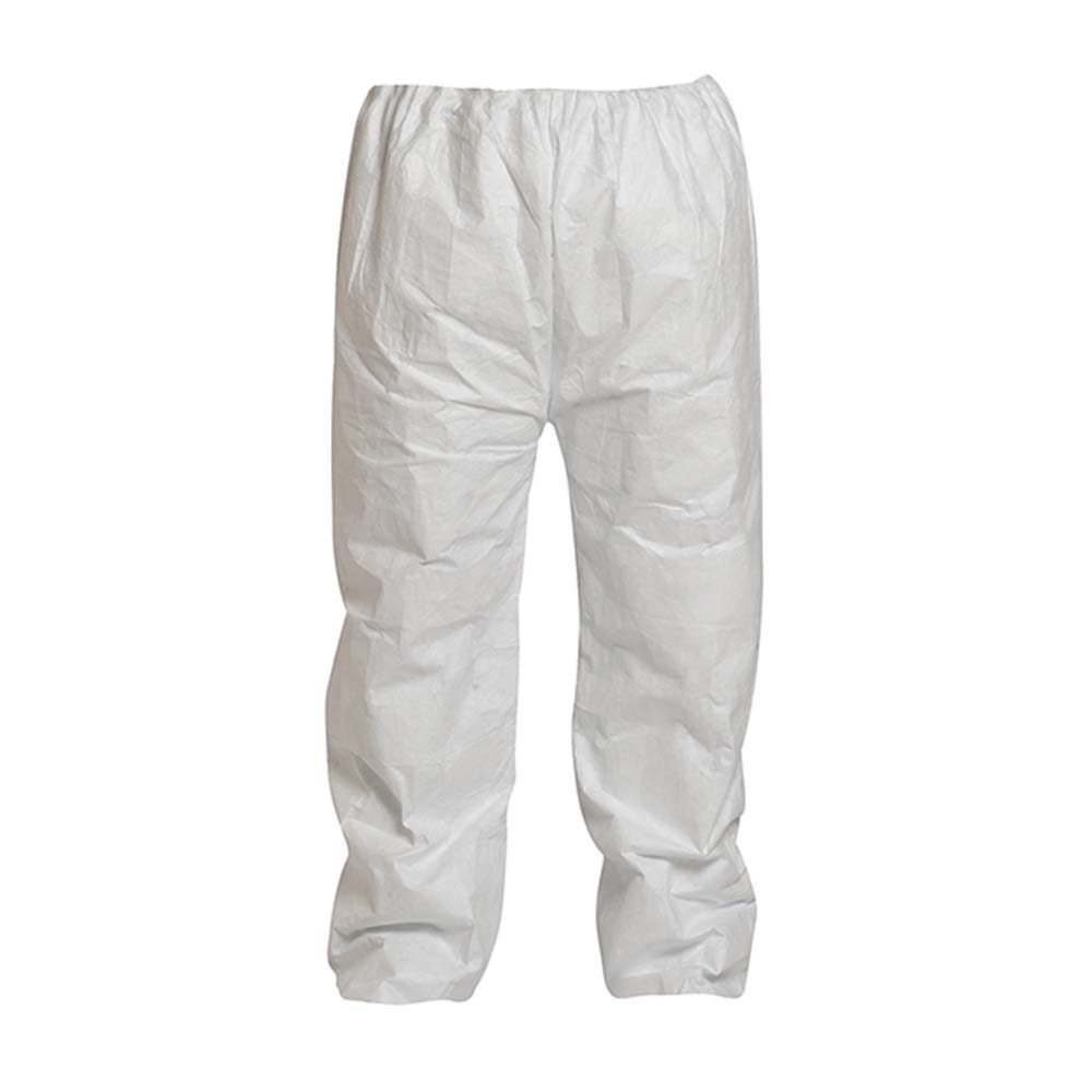 DuPont Tyvek 400 Disposable Protective Pant with Elastic Waist, White, X-Large, 50-Pack