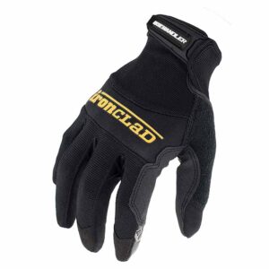 Ironclad Box Handler Work Gloves BHG, Extreme Grip, Performance Fit, Durable, Machine Washable, (1 Pair), Black